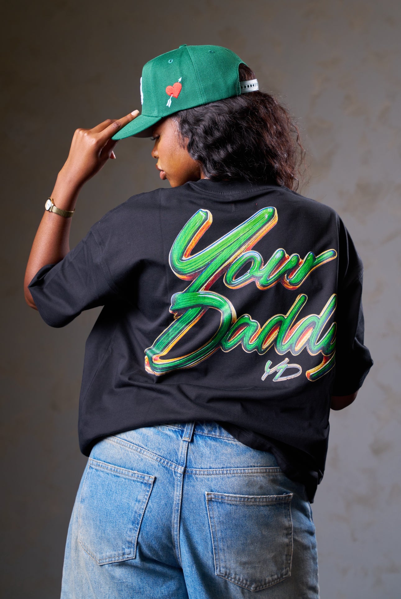 YD YOUR DADDY WOMENS TEE | BLACK