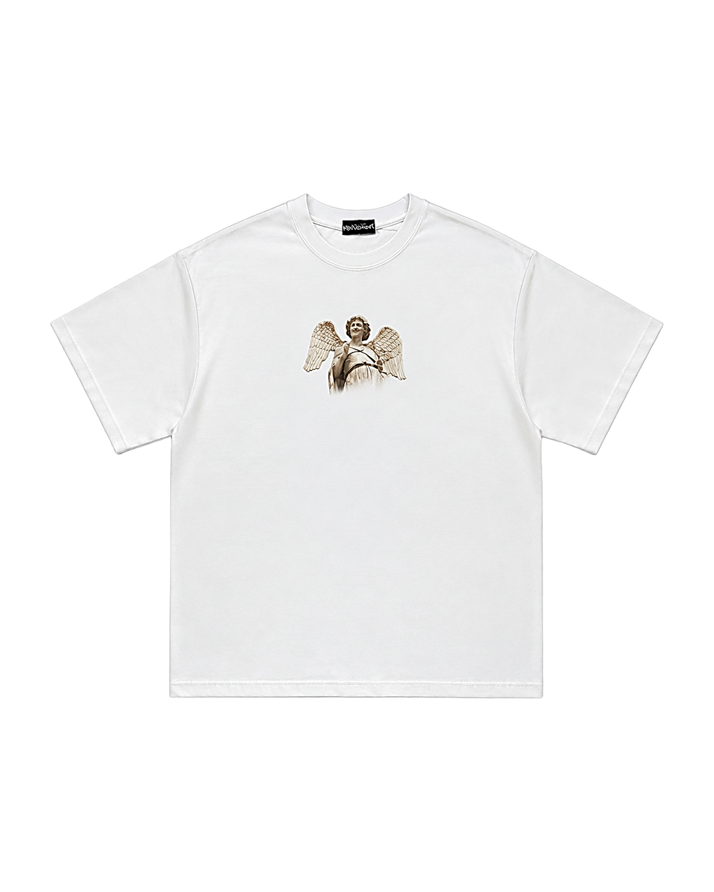 Angel tee white - Yesidims London graphic tee - front view