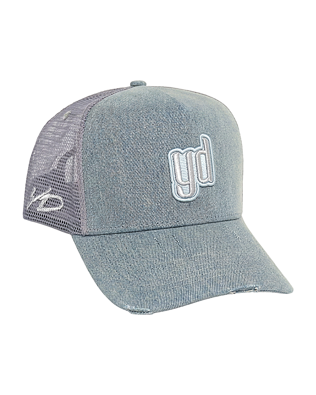 Dark denim trucker cap - YD by Yesidims London - front view
