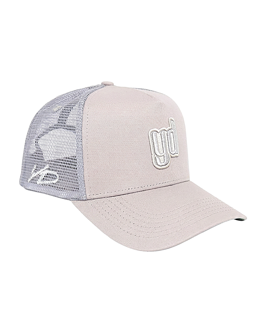 Grey trucker cap - YD by Yesidims London - front view