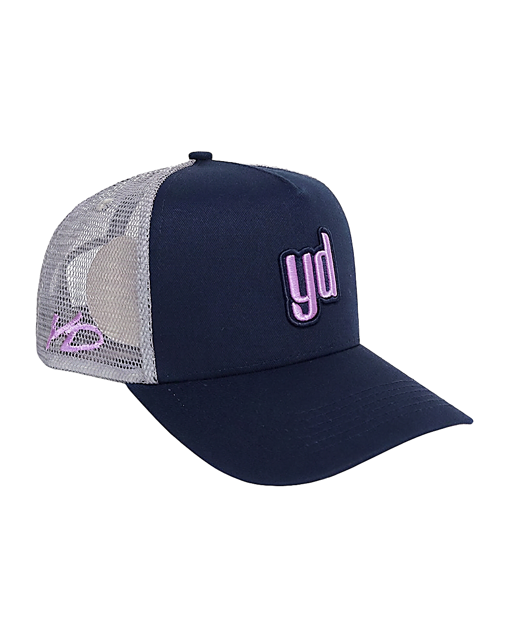 Navy trucker cap - YD by Yesidims London - front view