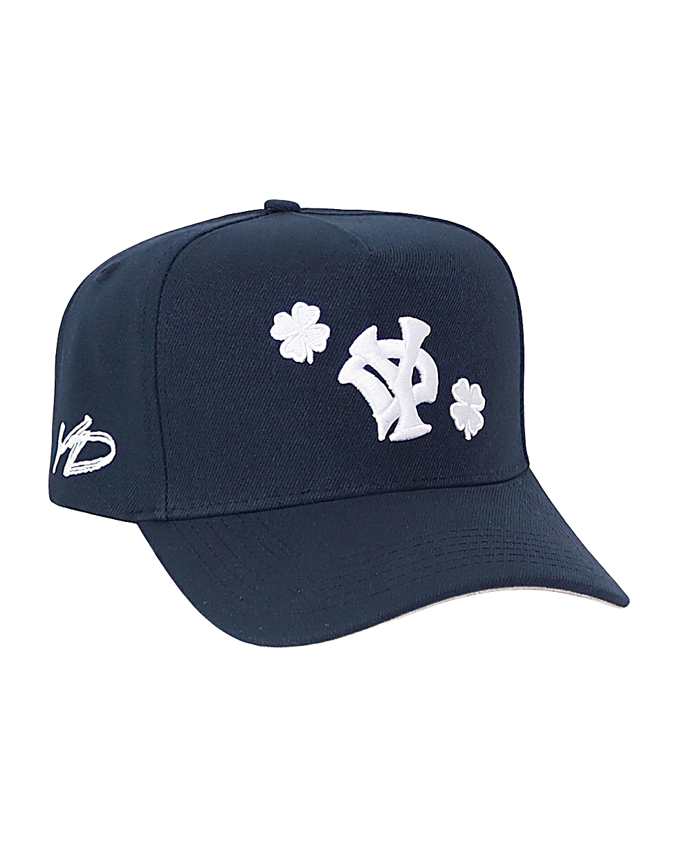 Navy trucker cap S25 - YD Yesidims London - front view