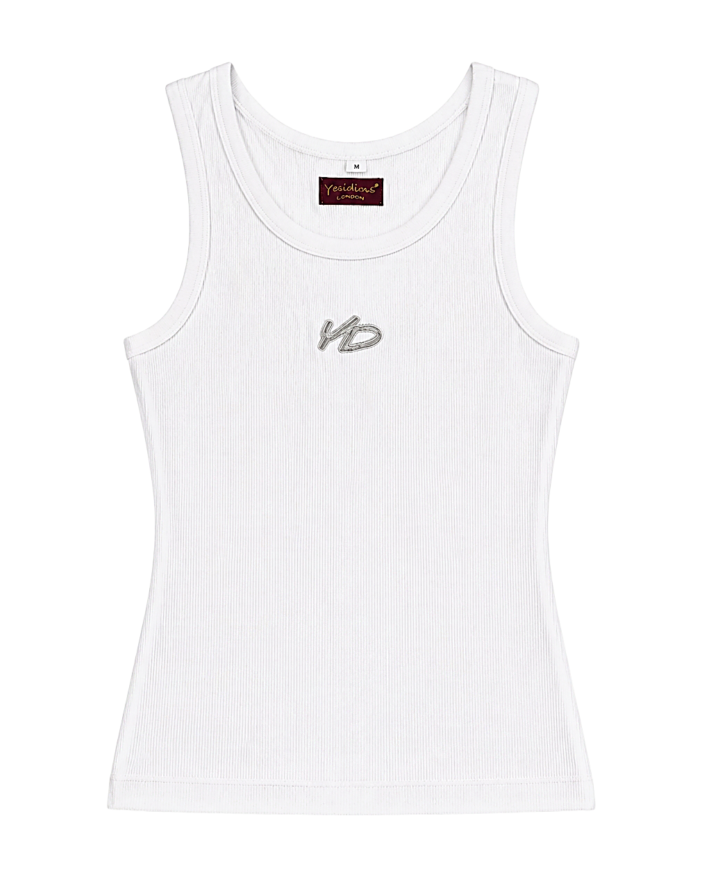 YD RIBBED WOMENS TANK TOP | WHITE