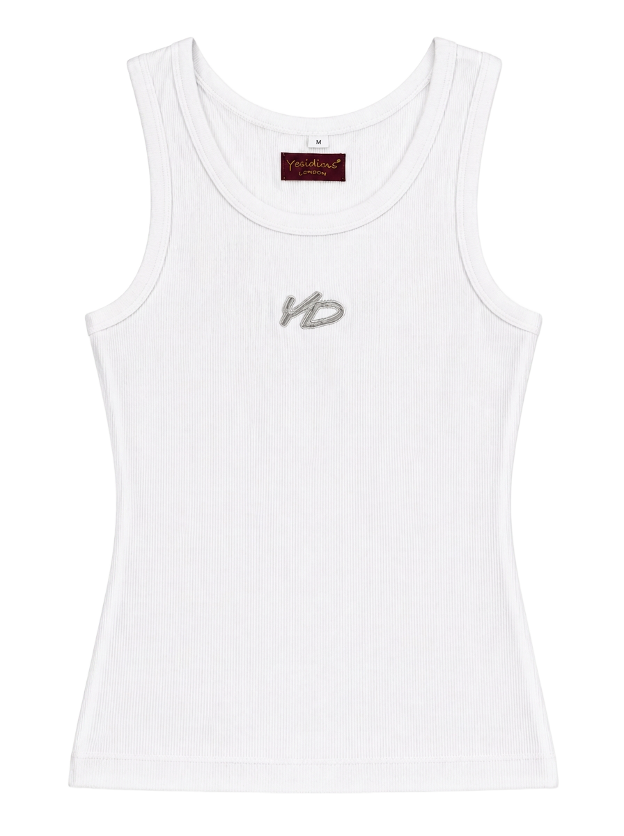 YD RIBBED TANK | WHITE