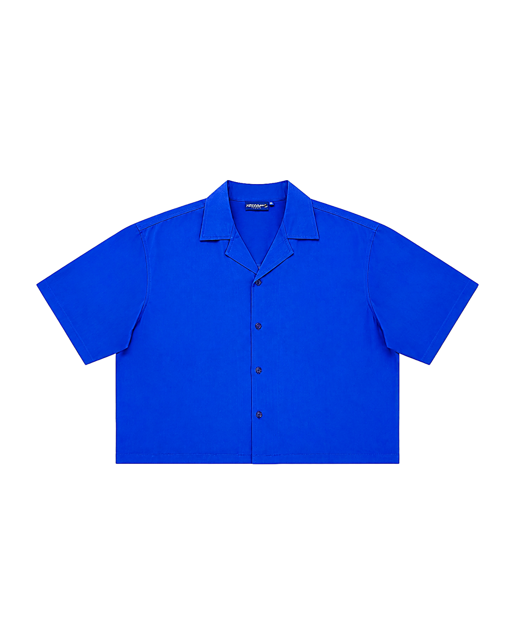 Short body shirt royal blue - YD Yesidims London - back view