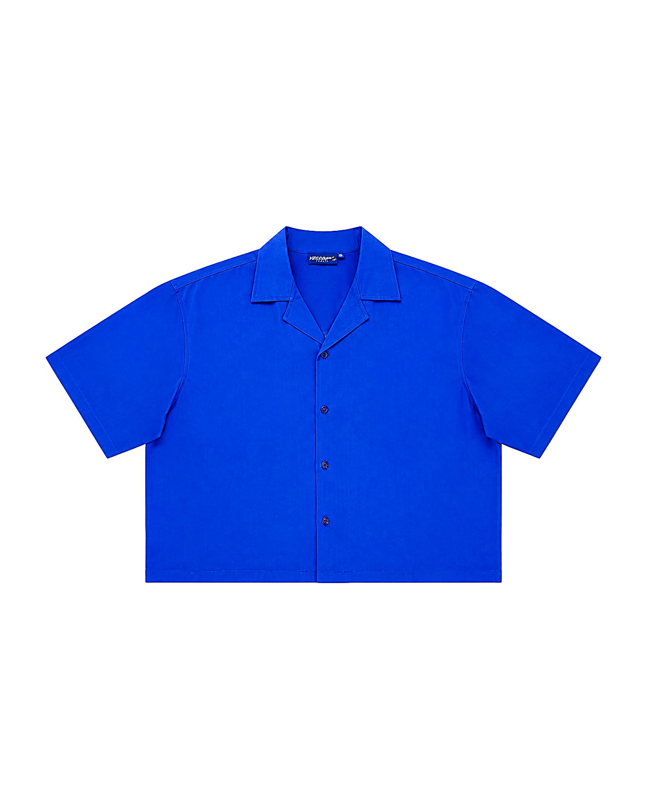 Short body shirt royal blue - YD Yesidims London - back view