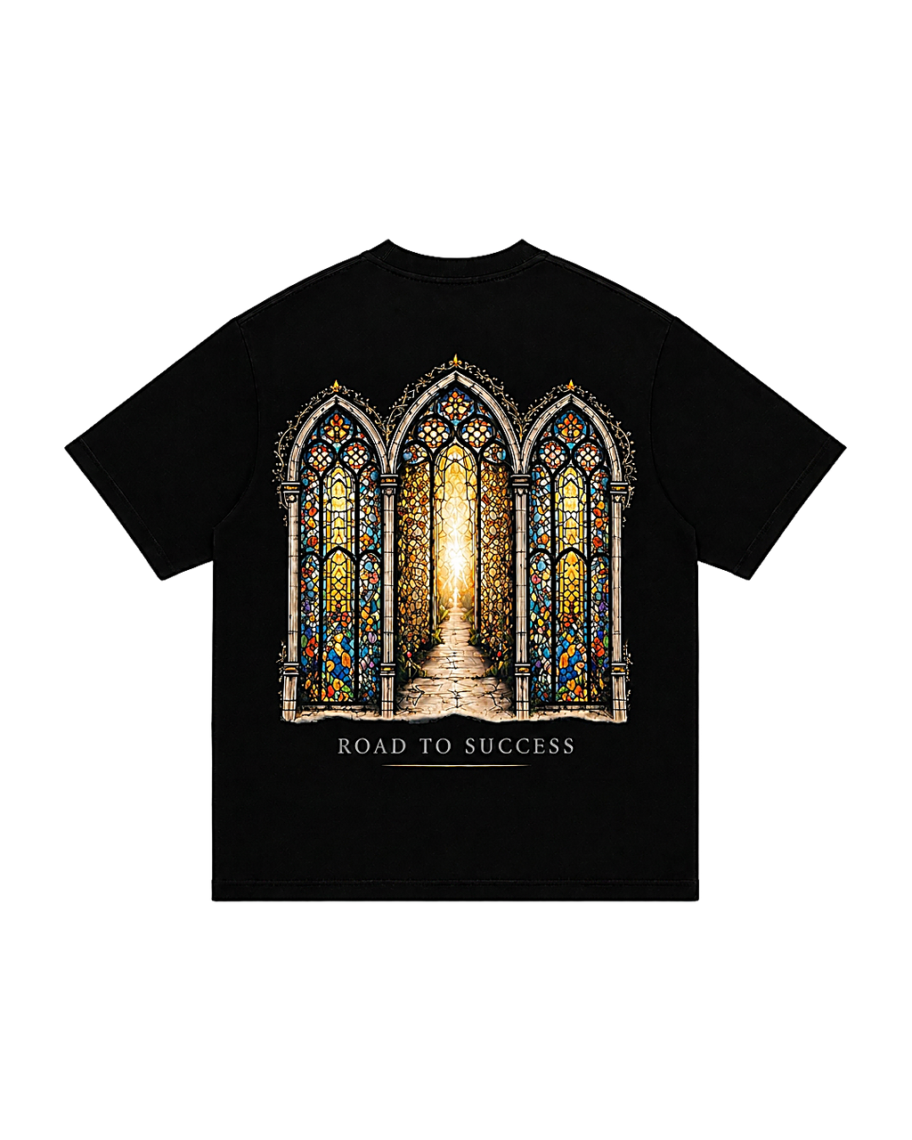 Road To Success tee black - Yesidims London - back view