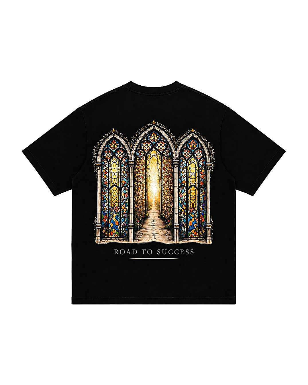 Road To Success tee black - Yesidims London - back view