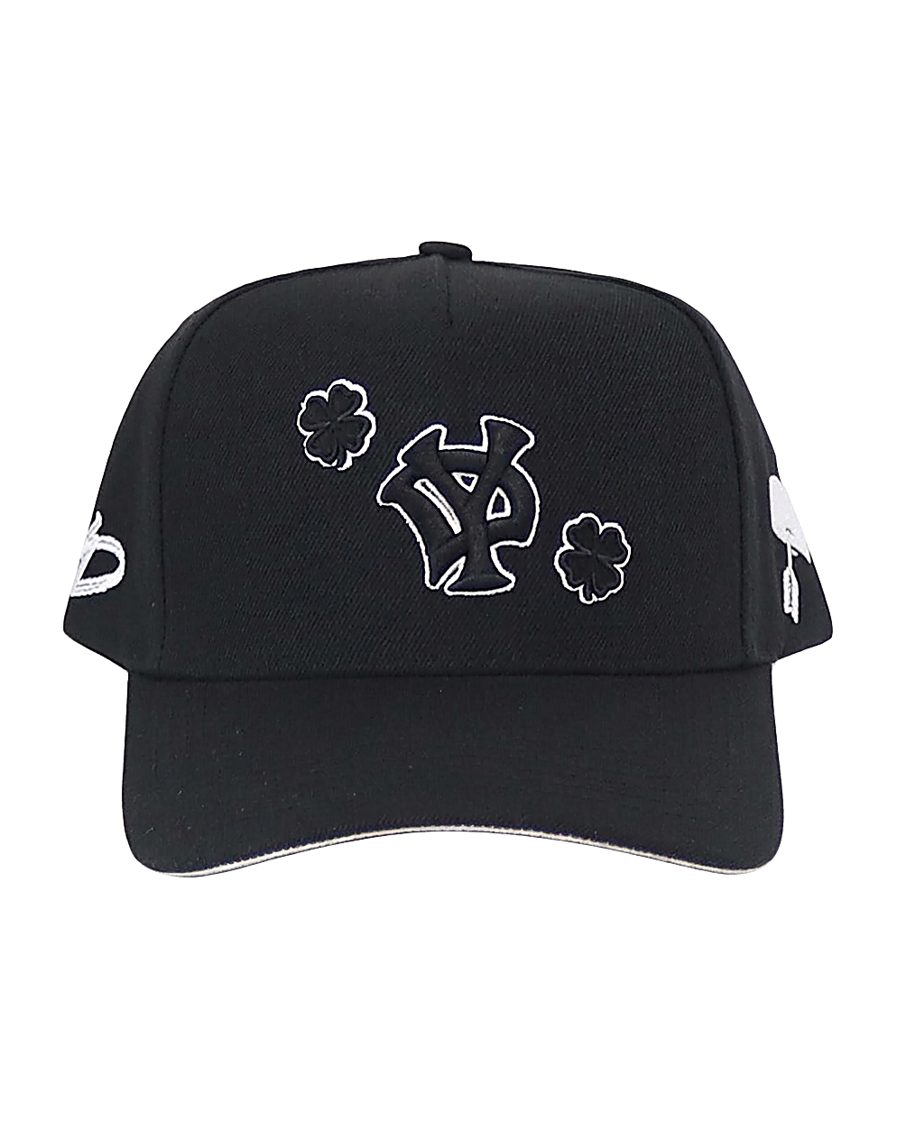 White and black trucker cap S25 - YD Yesidims London - back view