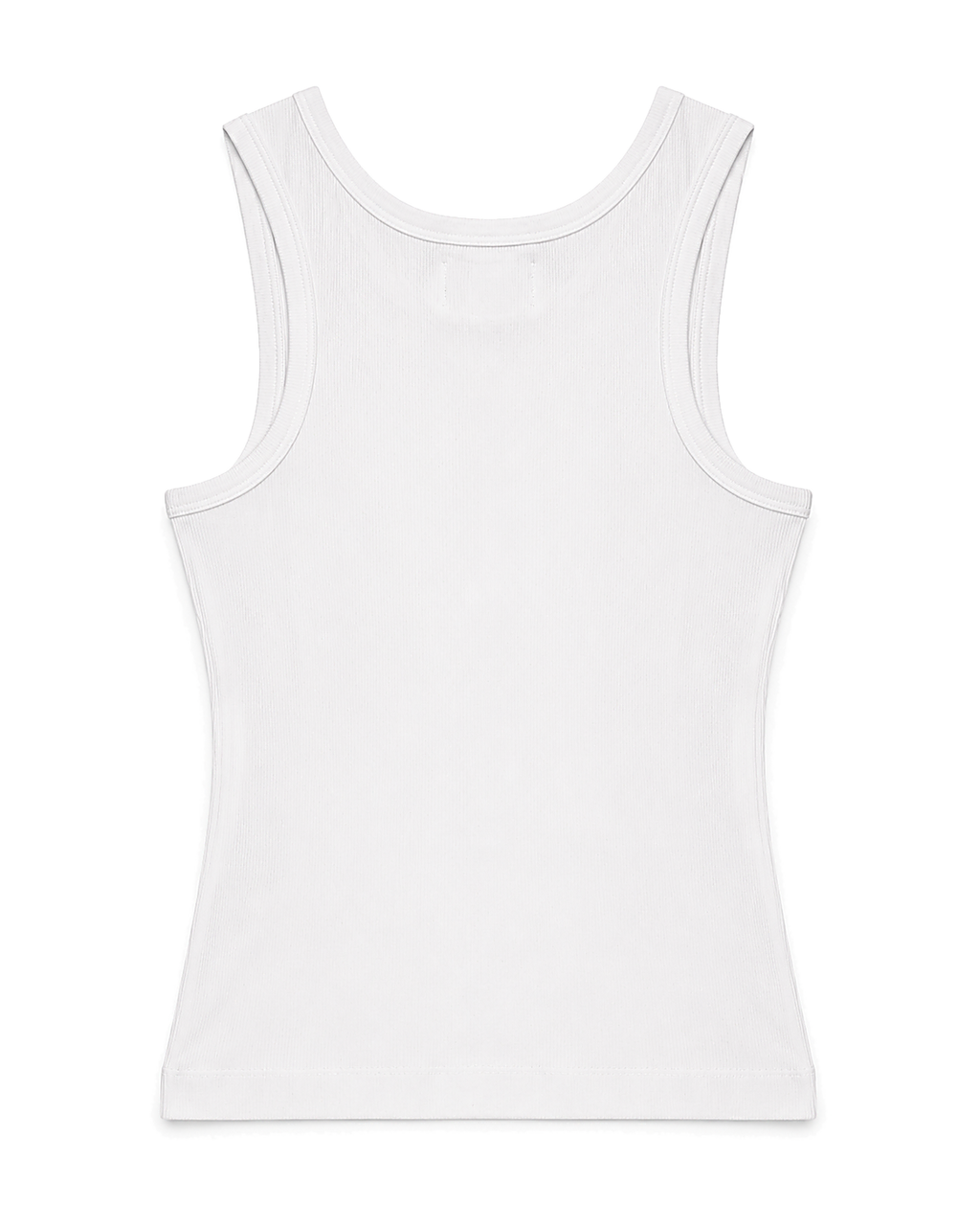 YD RIBBED WOMENS TANK TOP | WHITE