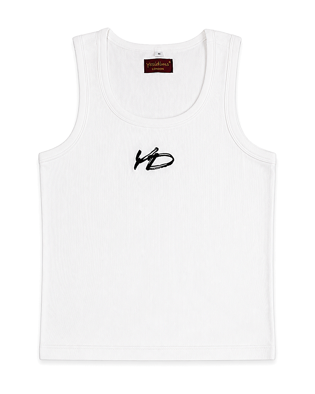 YD RIBBED MENS VEST | WHITE