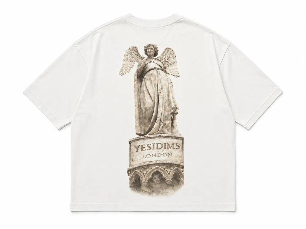 YD Angel Tee white back print