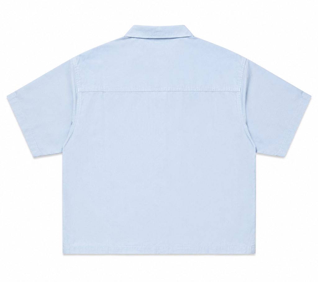 YD short body shirt sky blue back