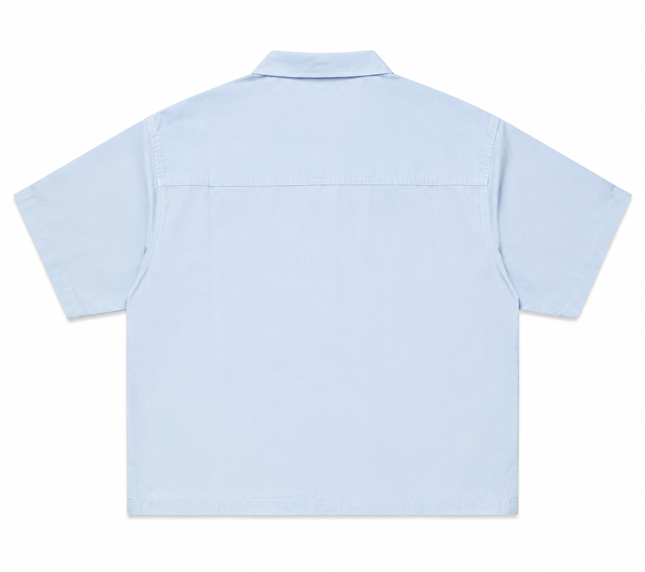 YD short body shirt sky blue back